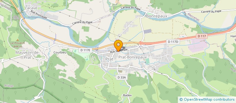 localisation de l'entreprise SCP AM DOUGNAC G CHARTIER & C RUCHAUD à PRAT-BONREPAUX