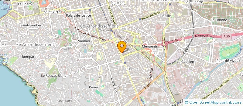 localisation de l'entreprise SCP ANDRE ANDRE ET ASSOCIES  MARSEILLE