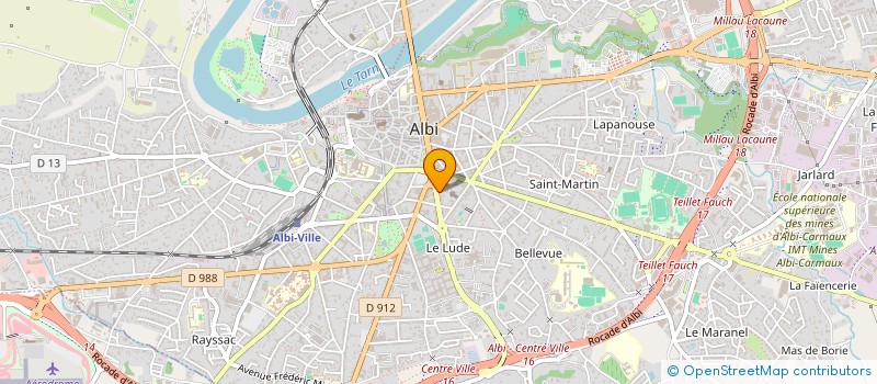 localisation de l'entreprise SCP ANGER-PATRIS RAFIN PLAINCHAMP à ALBI