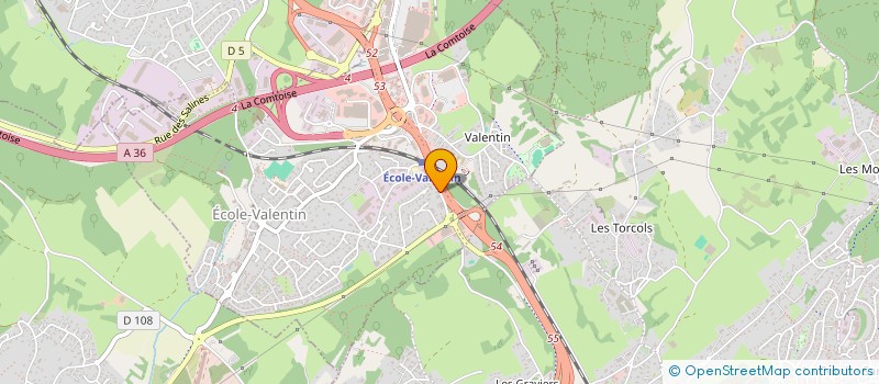 localisation de l'entreprise SCP ANNE PONCET  ECOLE-VALENTIN