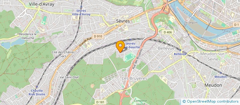 localisation de l'entreprise SCP ARCHITECTURE DESGROUX HACQ KEISSER  SEVRES