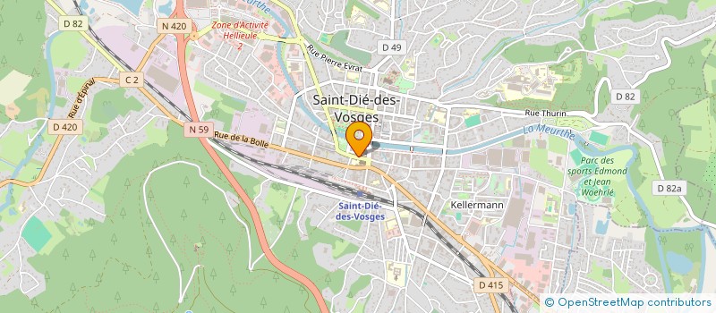 localisation de l'entreprise SCP ARNAUD SACHOT à SAINT-DIE-DES-VOSGES