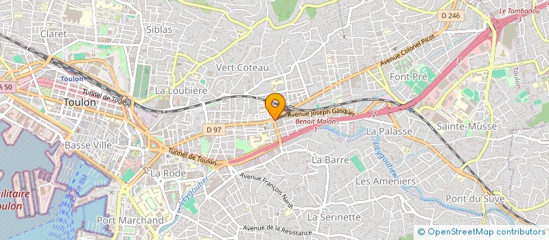 localisation de l'entreprise SCP AUTO ECOLE CISR à TOULON