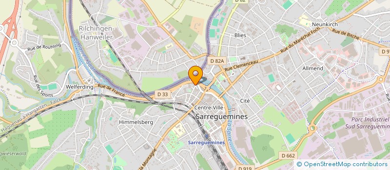 localisation de l'entreprise SCP BACH ET LE GUELF  SARREGUEMINES