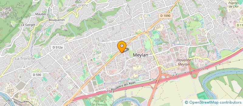 localisation de l'entreprise SCP BALLY à MEYLAN