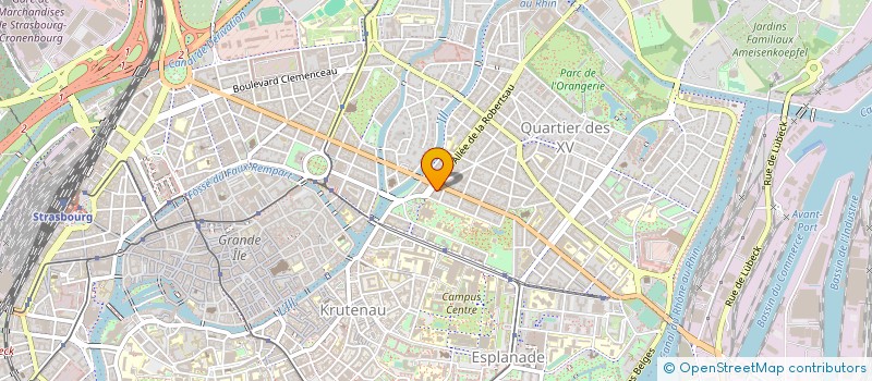 localisation de l'entreprise SCP BALMITGERE WIESEL CLAUS à STRASBOURG
