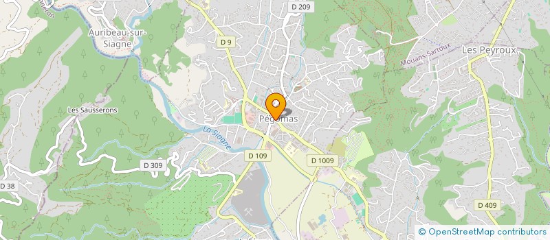 localisation de l'entreprise SCP BARRALIS & BERTHOMIEU  PEGOMAS
