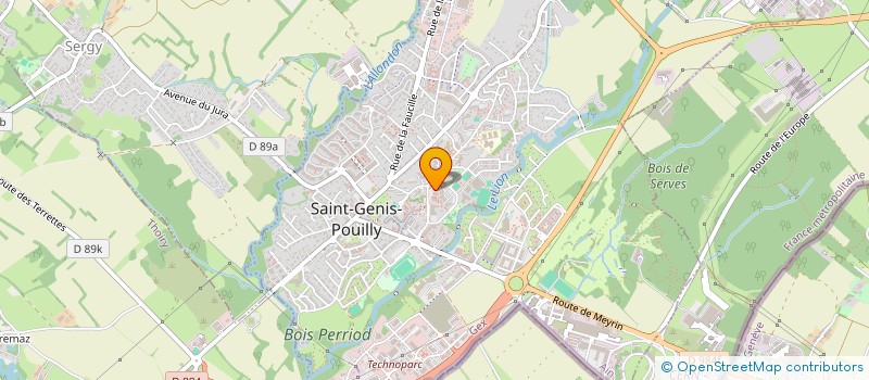 localisation de l'entreprise SCP BARTHELEMY BLANC GEOMETRES EXPERTS ASSOCIES à SAINT-GENIS-POUILLY