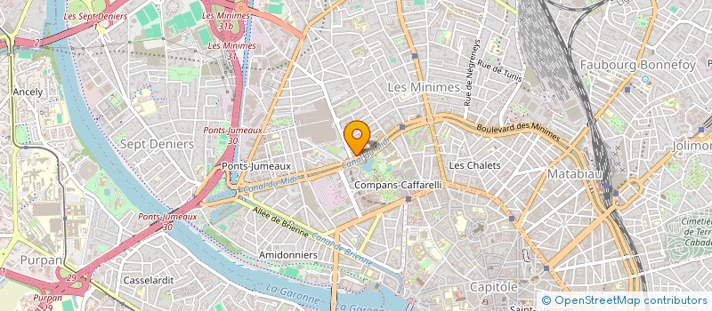 localisation de l'entreprise SCP BASTIDE MARTIN-GOURVAT LARRIEU-MORTON AVOCATS  TOULOUSE