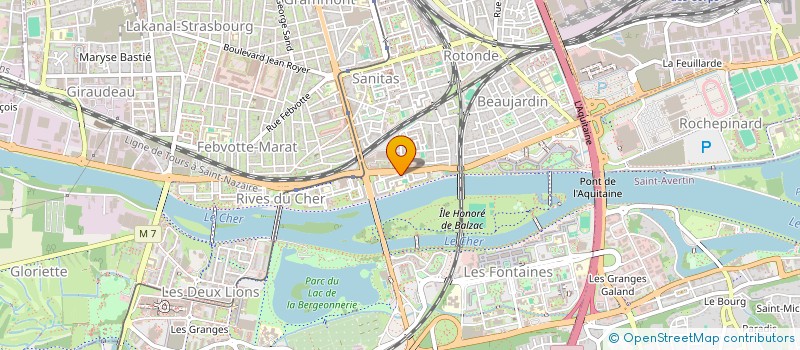 localisation de l'entreprise SCP BATIMENT B ZONE A RIVES DU CHER  TOURS