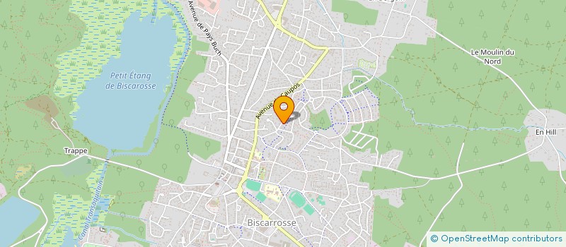 localisation de l'entreprise SCP BCDG ROUSSEAU  BISCARROSSE