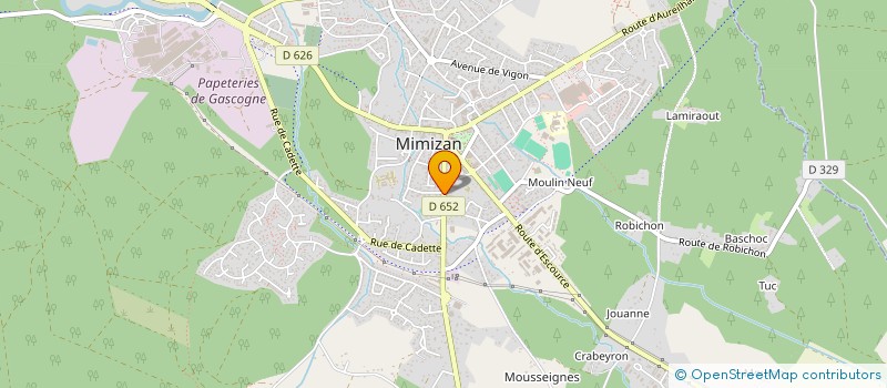 localisation de l'entreprise SCP BENJAMIN CAVALIER à MIMIZAN