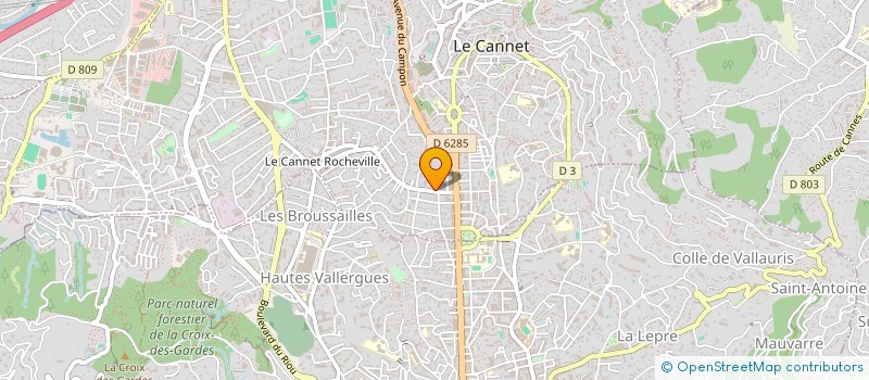 localisation de l'entreprise SCP BERMO BELVEDERE à LE CANNET