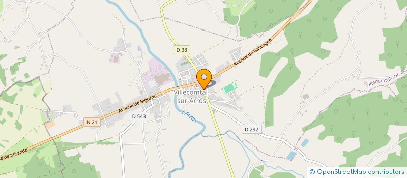 localisation de l'entreprise SCP BERNARD à VILLECOMTAL-SUR-ARROS