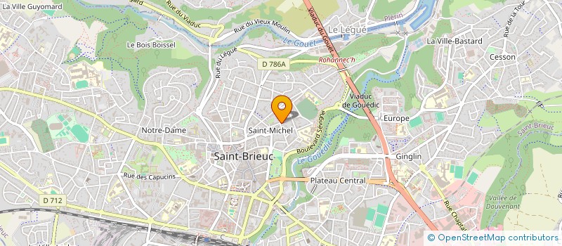 localisation de l'entreprise SCP BERNARD LE BIGOT & PATRICK ELGHOZI à SAINT-BRIEUC