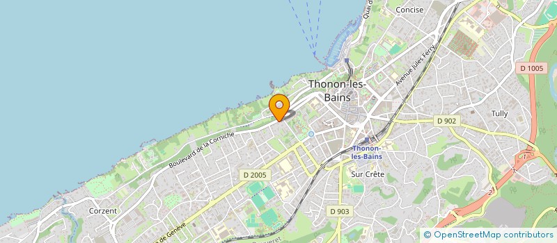 localisation de l'entreprise SCP BERNARD PRADIER B. ET PIGNARD J. à THONON-LES-BAINS