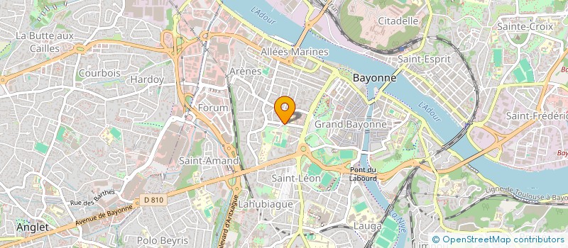 localisation de l'entreprise SCP BERTRAND DE LATAULADE à BAYONNE