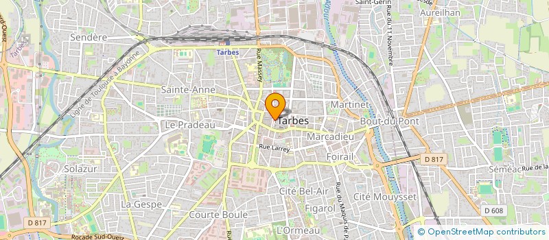 localisation de l'entreprise SCP BERTRAND MIQUEU - JULIEN TOULOUSE  TARBES