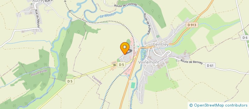 localisation de l'entreprise SCP BHS  CEINTREY