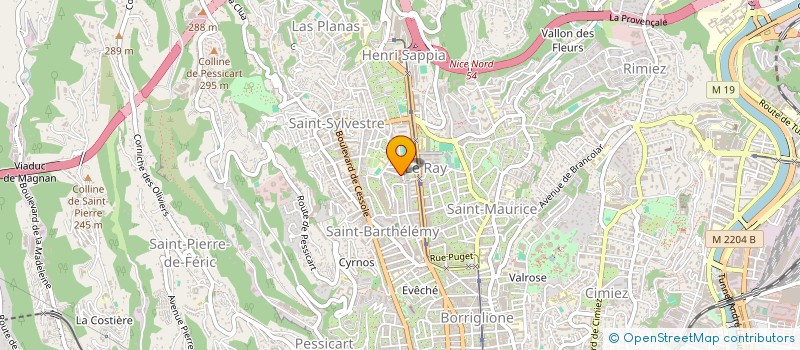 localisation de l'entreprise SCP BIANCHERI CASTELLI à NICE