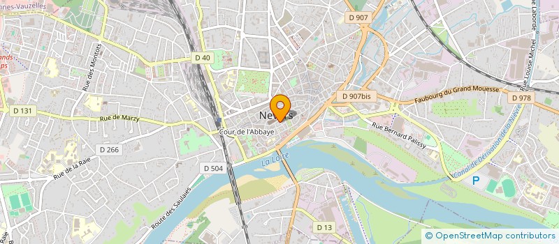 localisation de l'entreprise SCP BLANCHECOTTE - BOIRIN à NEVERS