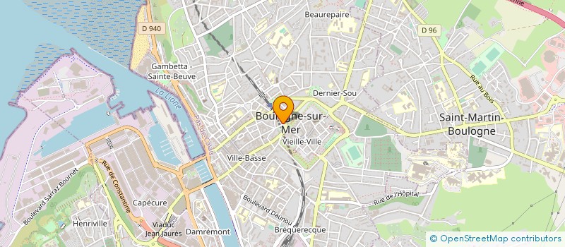 localisation de l'entreprise SCP BLEARD - LECOCQ - GEOMETRES EXPERTS à BOULOGNE-SUR-MER