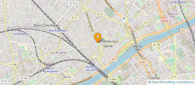 localisation de l'entreprise SCP BOGOPOLSKY-CAROL-RIBARDIERE  ASNIERES-SUR-SEINE