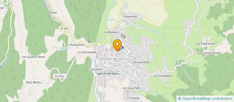 localisation de l'entreprise SCP BONIN - FAVIER GEOMETRES à VILLARD-DE-LANS
