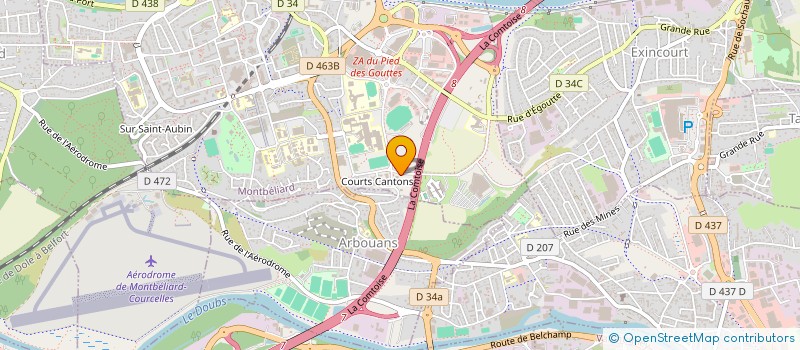 localisation de l'entreprise SCP BONNOT-EUVRARD  MONTBELIARD