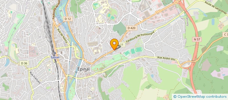 localisation de l'entreprise SCP BORDONADO à EPINAL