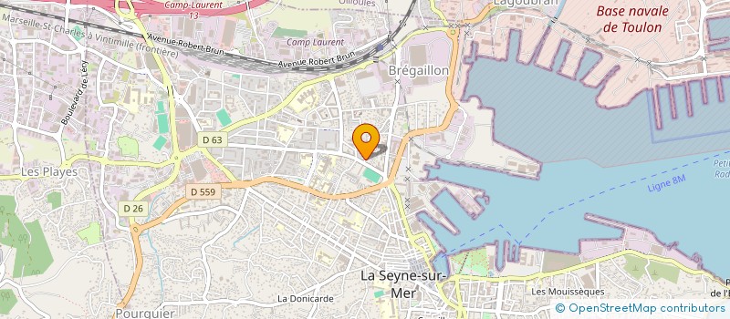 localisation de l'entreprise SCP BOUFFIER à LA SEYNE-SUR-MER
