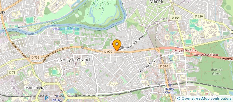 localisation de l'entreprise SCP BOURDON FRAGNE à NOISY-LE-GRAND