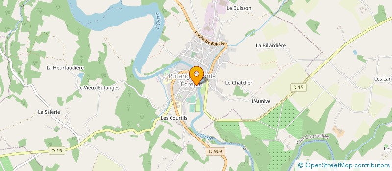 localisation de l'entreprise SCP BRILLANT EDITH ET J.DESVAGES à PUTANGES-LE-LAC