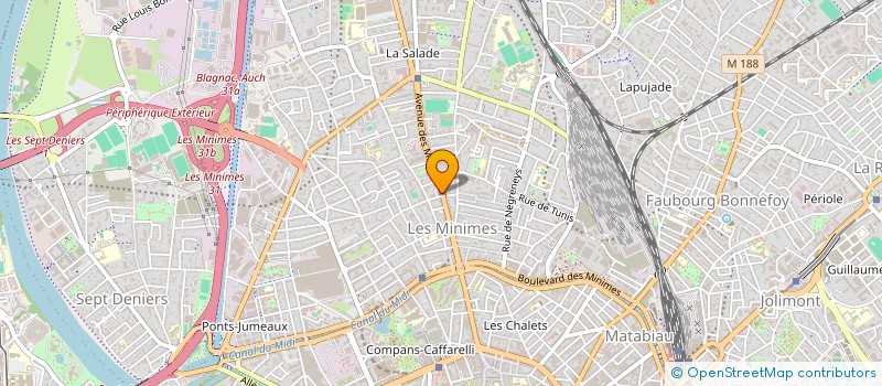 localisation de l'entreprise SCP BRIOTTET LAUREAU HERMET à TOULOUSE