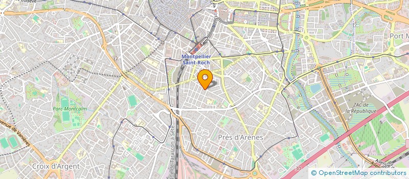localisation de l'entreprise SCP BRUEL à MONTPELLIER