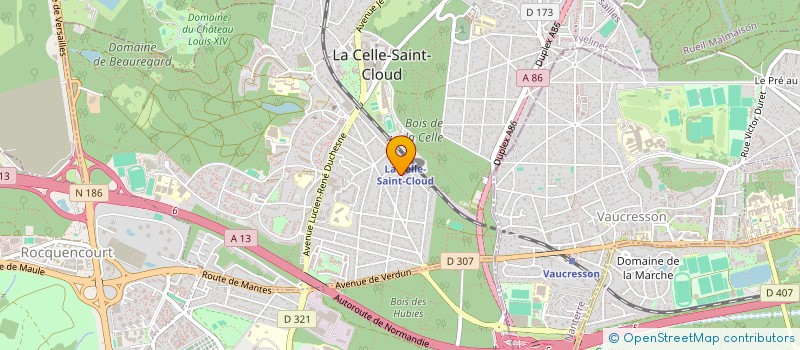 localisation de l'entreprise SCP BRUGEILLE  LA CELLE-SAINT-CLOUD