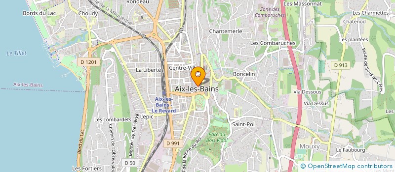 localisation de l'entreprise SCP BRUN-LAUDET-ABRY DURAND-WEISS à AIX-LES-BAINS
