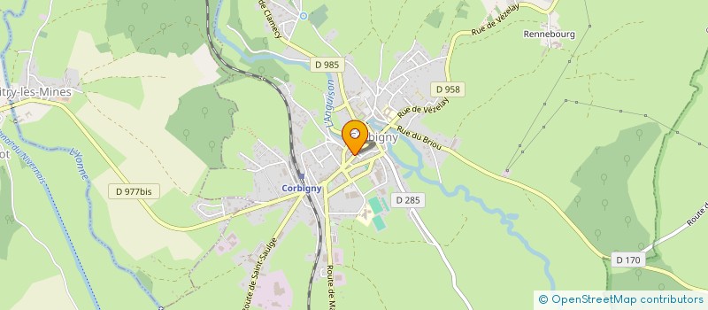 localisation de l'entreprise SCP BUREAU D'ETUDES ROBBA  CORBIGNY