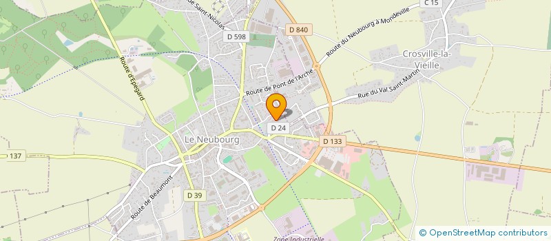 localisation de l'entreprise SCP CAB'IDEL DU PLATEAU à LE NEUBOURG