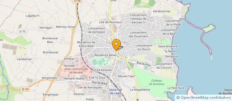 localisation de l'entreprise SCP CABINET D'INFIRMIER DU COLOMBIER  SAINT-POL-DE-LEON