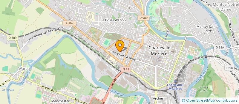 localisation de l'entreprise SCP CABINET D'INFIRMIER LAMARTINE à CHARLEVILLE-MEZIERES