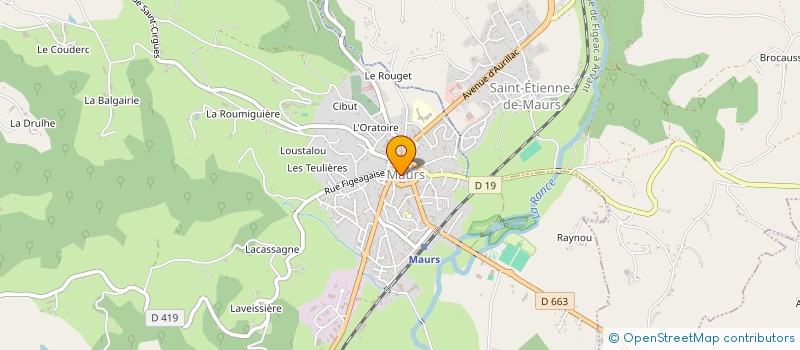 localisation de l'entreprise SCP CABINET D'INFIRMIERES MAX-RIVES-FABREGUES-FAURIOL à MAURS