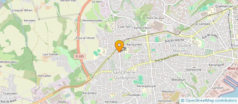 localisation de l'entreprise SCP CABINET INFIRMIER LE GOFF, BAUDU, LE DALL, MOSCHETTI, BLOCH, CONNAN, MEHOUAS à BREST