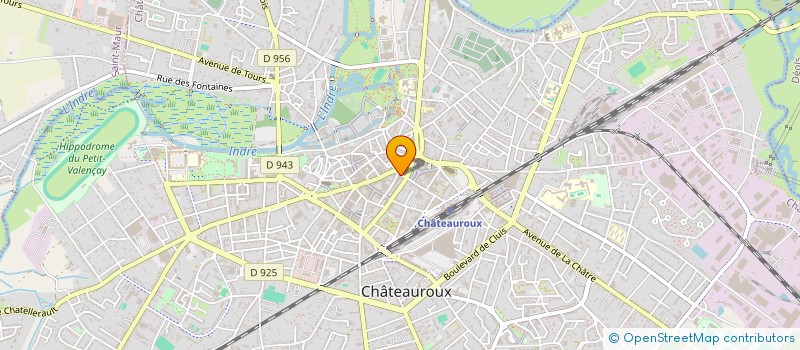 localisation de l'entreprise SCP CABINET MEDICAL CAZES DENANOT à CHATEAUROUX