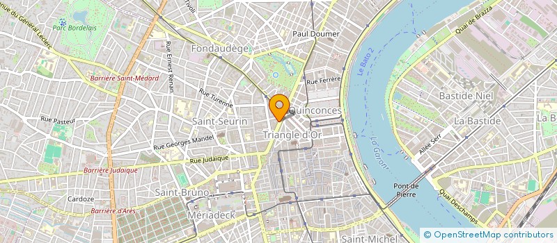 localisation de l'entreprise SCP CARBONNIER V. DE DEURWAERDERE F.  BORDEAUX