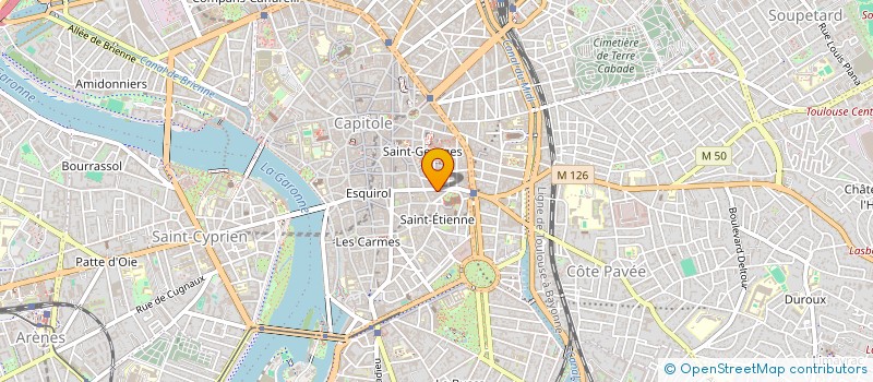 localisation de l'entreprise SCP CARCY-GILLET  TOULOUSE