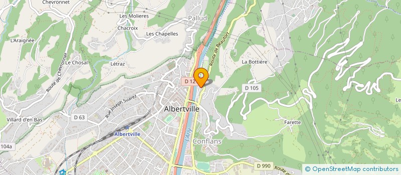 localisation de l'entreprise SCP CARTILLIER  ALBERTVILLE