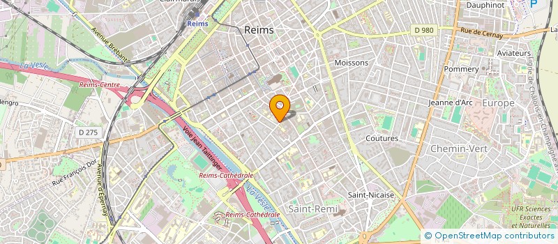 localisation de l'entreprise SCP CASPERAQUIZ  REIMS