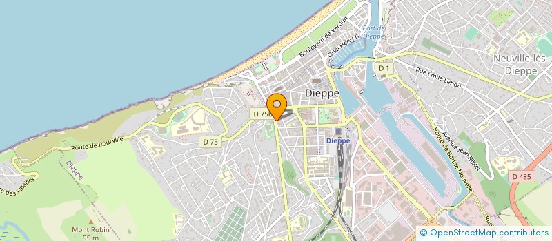 localisation de l'entreprise SCP CASTEL GOULEY HUISSIERS JUSTICES  DIEPPE