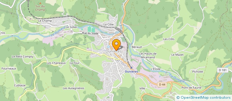 localisation de l'entreprise SCP CATHERINE SIMONET  DUNIERES